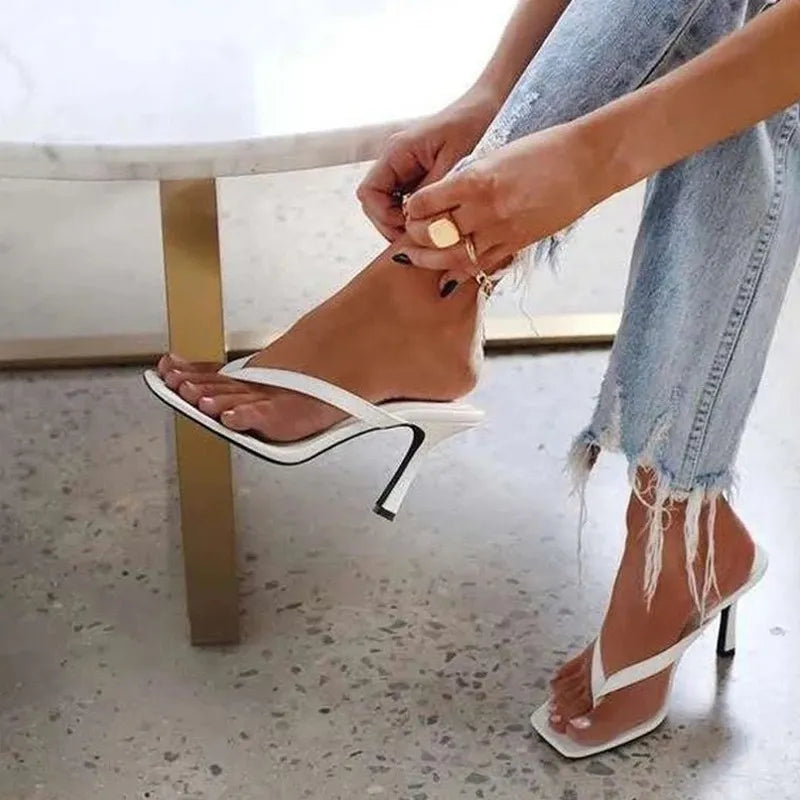 Sexy Thin Heels Flip Flop High Heels