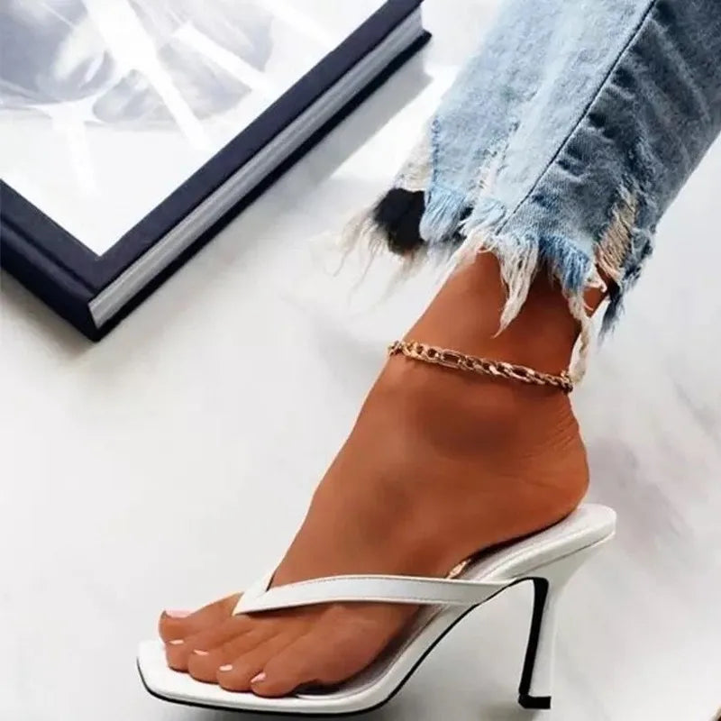 Sexy Thin Heels Flip Flop High Heels